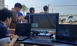 Ứng dụng hệ thống thông tin vô tuyến cơ động của ĐH Bách khoa Hà Nội. Ảnh: BKHN