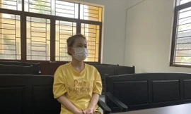 Bảo mẫu Đoàn Bảo Ngọc tại phiên tòa. Ảnh: PV