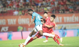 CLB Hải Phòng là đội thích ứng tốt với lịch thi đấu khi giành 14/18 điểm tối đa trong 6 vòng trở lại đây. Ảnh: Anh Tú