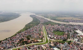 Khu dân cư ngoài bãi sông tại phường Ngọc Thụy, quận Long Biên