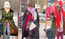 Hình ảnh 'khó đỡ' ở sân bay của khách Trung Quốc