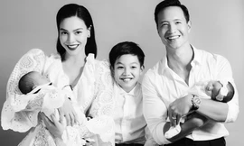 Hồ Ngọc Hà lần đầu khoe ảnh cặp song sinh dễ thương, Kim Lý nói lời yêu ngọt lịm