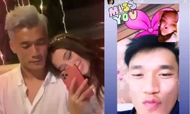 Bùi Tiến Dũng thể hiện tình cảm 'ngọt lịm' với bạn gái mẫu Tây 