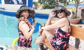 NSƯT Minh Hằng diện đồ bơi sành điệu, lộ hình xăm ở vị trí đặc biệt 