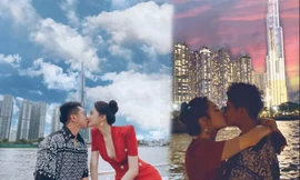 Fan 'đảo điên' trước loạt ảnh khóa môi 'ngọt lịm' của Hương Giang - Matt Liu 