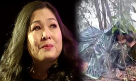 NSND Hồng Vân rớt nước mắt nhìn các chiến sĩ oằn mình dưới mưa rét