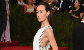 Maggie Q diện áo dài cách điệu trên thảm đỏ Met Gala