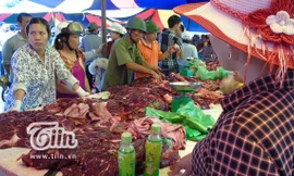 Thịt trâu chọi Đồ Sơn giá bạc triệu hút khách