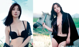 Liễu Nham khoe hình xăm khi diện nội y