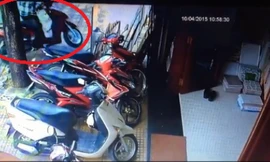 Clip trộm xe Lead chỉ trong 10 giây ở Sài Gòn