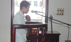 Bị cáo Vinh trước vành móng ngựa. Ảnh: Chân Nhân/ Ngoisao.net