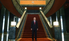 Ông Erdogan chuyển về Cung điện Trắng sau khi đắc cử tổng thống vào tháng 8/2014. Ảnh: EPA.