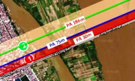 Các phương án xây dựng cầu đường sắt đô thị mới vượt sông Hồng.