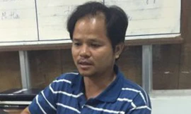 Đối tượng Võ Văn Minh bị bắt sau khi tống tiền.