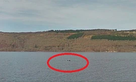 Hình ảnh có thể khơi gợi sự tò mò rằng liệu đây có phải là quái vật hồ Loch Ness. Ảnh: Google.