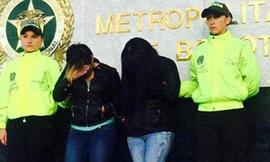 Vào tháng Giêng năm nay, cảnh sát Bogota, Columbia cũng bắt giữ 2 đối tượng nữ quốc tịch Trung Quốc buôn “hơi thở của quỷ”. Ảnh:Cảnh sát Bogota.