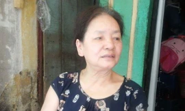 Bà Lê Thị K. (68 tuổi) nạn nhân trong clip.