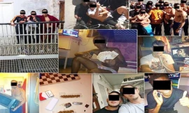 Tù nhân khoe hình chụp tự sướng và khoe tiền.