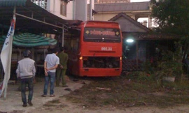 Hiện trường vụ tai nạn.