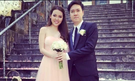 Hình ảnh Lê Hiếu và bạn gái 9x trong trang phục đồ cưới khiến nhiều người hiểu lầm.