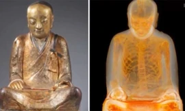 Phát hiện xác ướp hòa thượng bên trong tượng Phật 1.000 tuổi