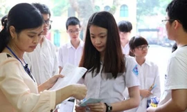 Thí sinh dự thi vào lớp 10 năm 2014. Ảnh: Quý Trung/TTXVN.