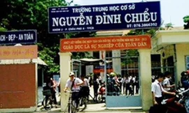 Trường THCS Nguyễn Đình Chiểu. Ảnh:Cửu Long/VnExpress.