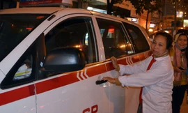 Chị Hoàng Thị Thanh Hương bên chiếc “cần câu cơm”.