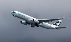 Một máy bay của hãng hàng không Cathay Pacific. Ảnh: AFP.