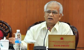 Ông Ksor Phước, Chủ tịch Hội đồng Dân tộc của Quốc hội. Ảnh: VOV.