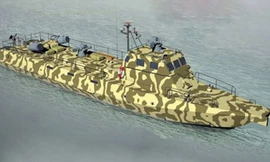 Mô hình tàu tấn công bọc thép Centaur.