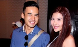 Nữ diễn viên hạnh phúc khi được ở bên bạn trai. Ảnh: HNN.