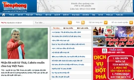 Tiền Phong Online ở top 20 trang tin được đọc nhiều nhất