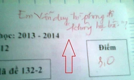 Lời phê 'không đụng hàng' của giáo viên