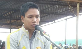 Lê Văn Vui trước vành móng ngựa