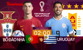 World Cup 2022: Tương quan trước trận Bồ Đào Nha - Uruguay, 2 giờ 29/11