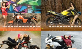 Bộ lịch 'Người đẹp và xe' 2013
