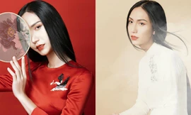 Lynk Lee ngày càng đẹp nữ tính, khoe bộ ảnh áo dài xinh như bước ra từ tranh vẽ