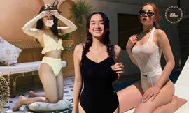 Mỹ nhân Việt đồng loạt ra biển diện bikini khoe đường cong những ngày cuối Hè