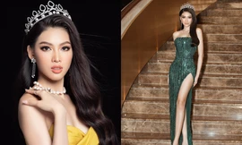 Hé lộ trang phục dạ hội mang hình tượng bồ câu được Á hậu Ngọc Thảo chọn đi dự thi