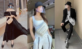 “Mũ phòng dịch” COVID-19 - item thời trang mới toanh của sao Việt