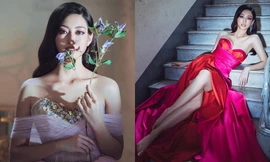 Hoa hậu Lương Thùy Linh khoe đôi chân 1m22 thon dài hiếm có trong bộ ảnh thời trang mới