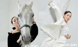 Ngắm trọn bộ hình ấn tượng của Kim Go Eun cùng chú ngựa Maximus (Quân Vương Bất Diệt)