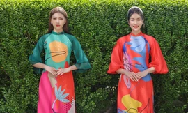 Á hậu Phương Anh, Ngọc Thảo khoe sắc vóc rạng rỡ trong BST áo dài đón Tết Tân Sửu