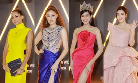 Thảm đỏ WeChoice: Hoa hậu Đỗ Thị Hà cùng dàn hậu “khủng” nhất V-Biz rủ nhau khoe vai trần