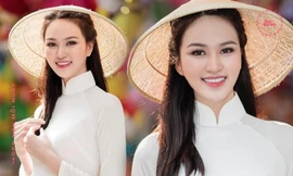 Thí sinh Hoa Hậu Việt Nam sở hữu đôi chân dài “siêu thực”, được khen vì mặc áo dài quá đẹp