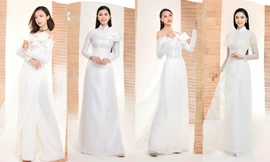 Top 60 Hoa Hậu Việt Nam: Ngắm dàn thí sinh cao trên 1m70 duyên dáng trong tà áo dài