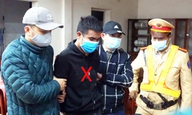 Đối tượng Công bị cơ quan chức năng bắt giữ. Ảnh: Thanh Hà