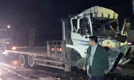 Hiện trường vụ tai nạn.