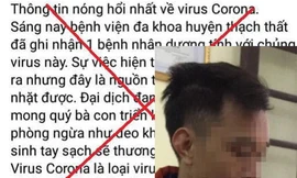 Hình ảnh thông tin sai sự thật do nam thanh niên đăng tải. Ảnh cơ quan công an cung cấp.